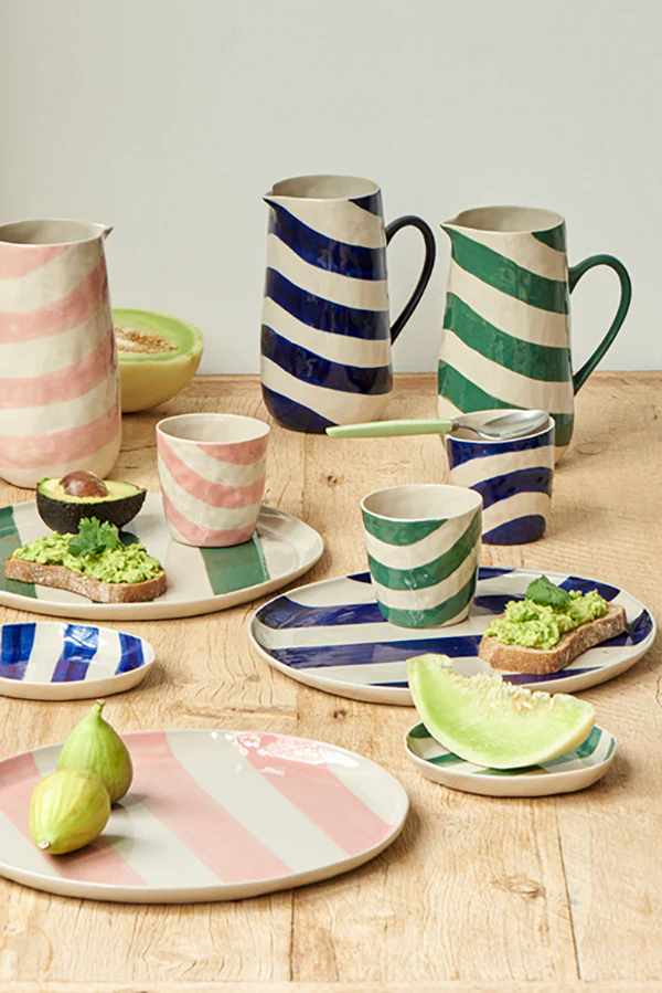 CABANA STRIPE PLATTER PINK - Image 5